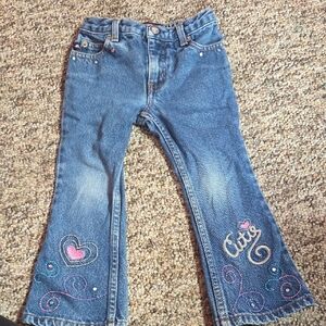 BONGO Blue Kids Jeans with Embroidery